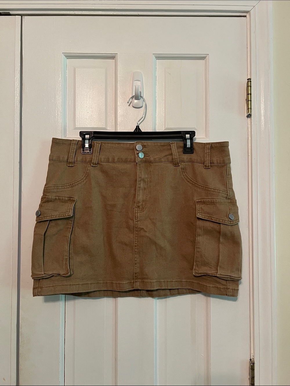 SHEIN Khaki Cargo Mini Skirt